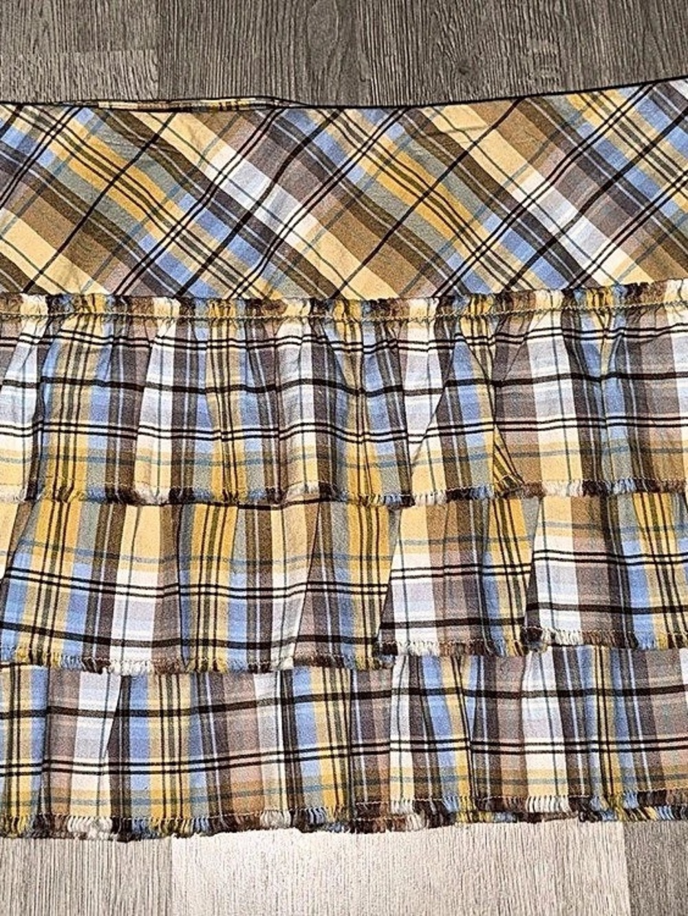 Vintage American Eagle Outfitters American Eagle Plaid Tiered Mini Skirt Plaid